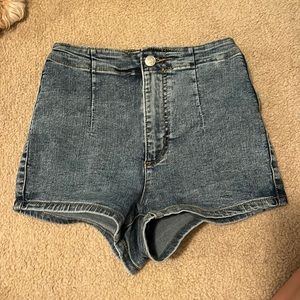 High Rise Jean Shorts